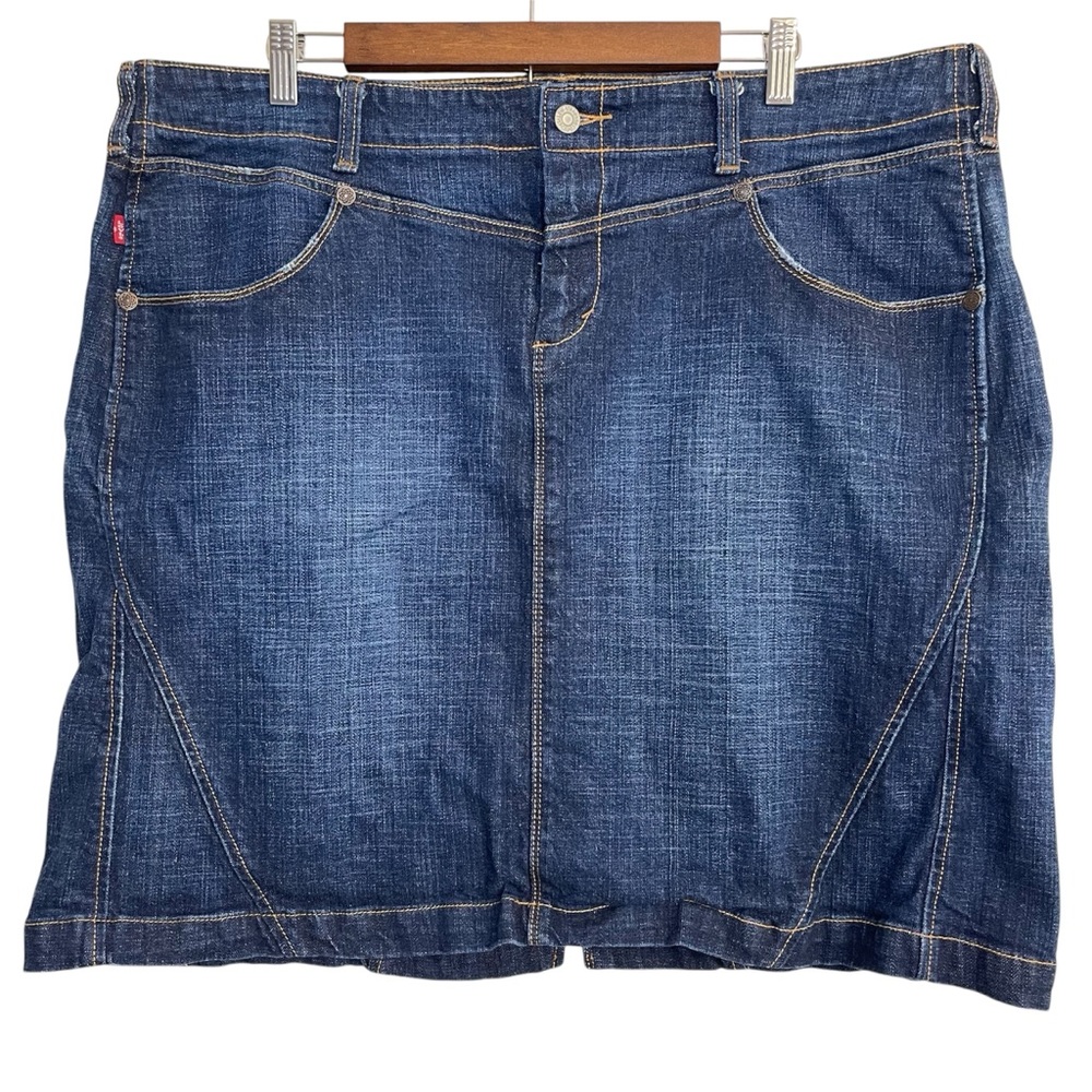 Levi's Blue Denim Skirt, Plus Size 20
